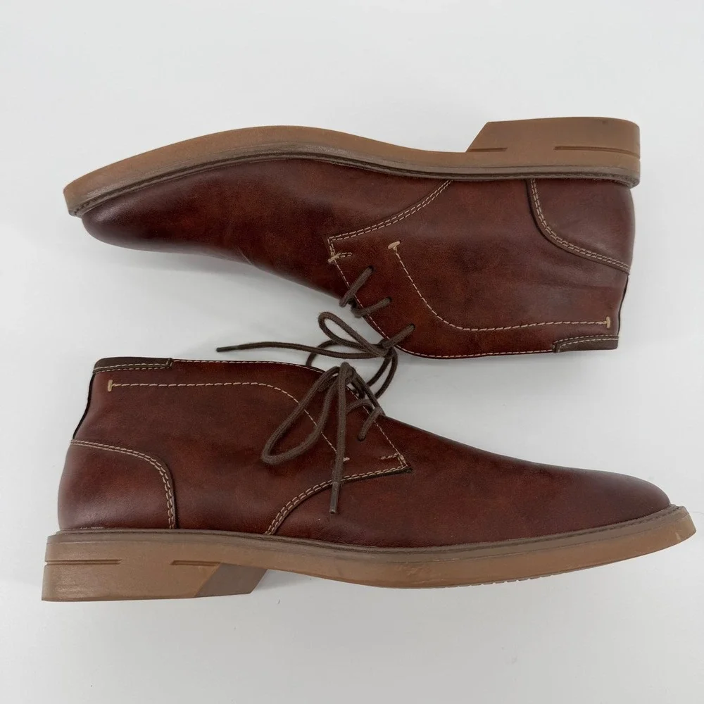 Madden NYC Chukka Boots Mens 8 Brown MNMN43AM693 Lace Up Desert Boots Contrast